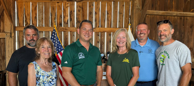 Onondaga County Executive Ryan McMahon with Grant Recipients on July 16th, 2024. Pictured are some of the award winners including Delaney Farms, Navarino Orchard, Palladino - Heritage Hill, The Pumpkin Hollow, Rohe Farm Camp, Denise Vespa Stables, Stones Throw Farm, Deer Run Farms Orchard